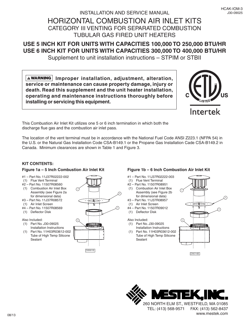 Sterling SF User Manual | 8 pages