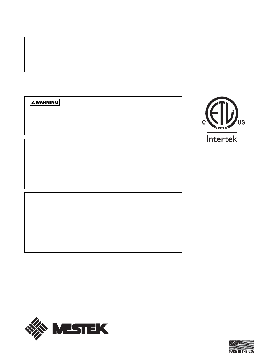 Sterling HS User Manual | 24 pages