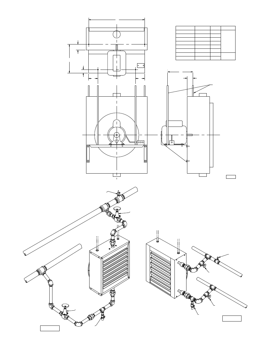Forced hot water" (serpentine units), D-6057, Forced hot water" d-6056 | Sterling HS User Manual | Page 13 / 24