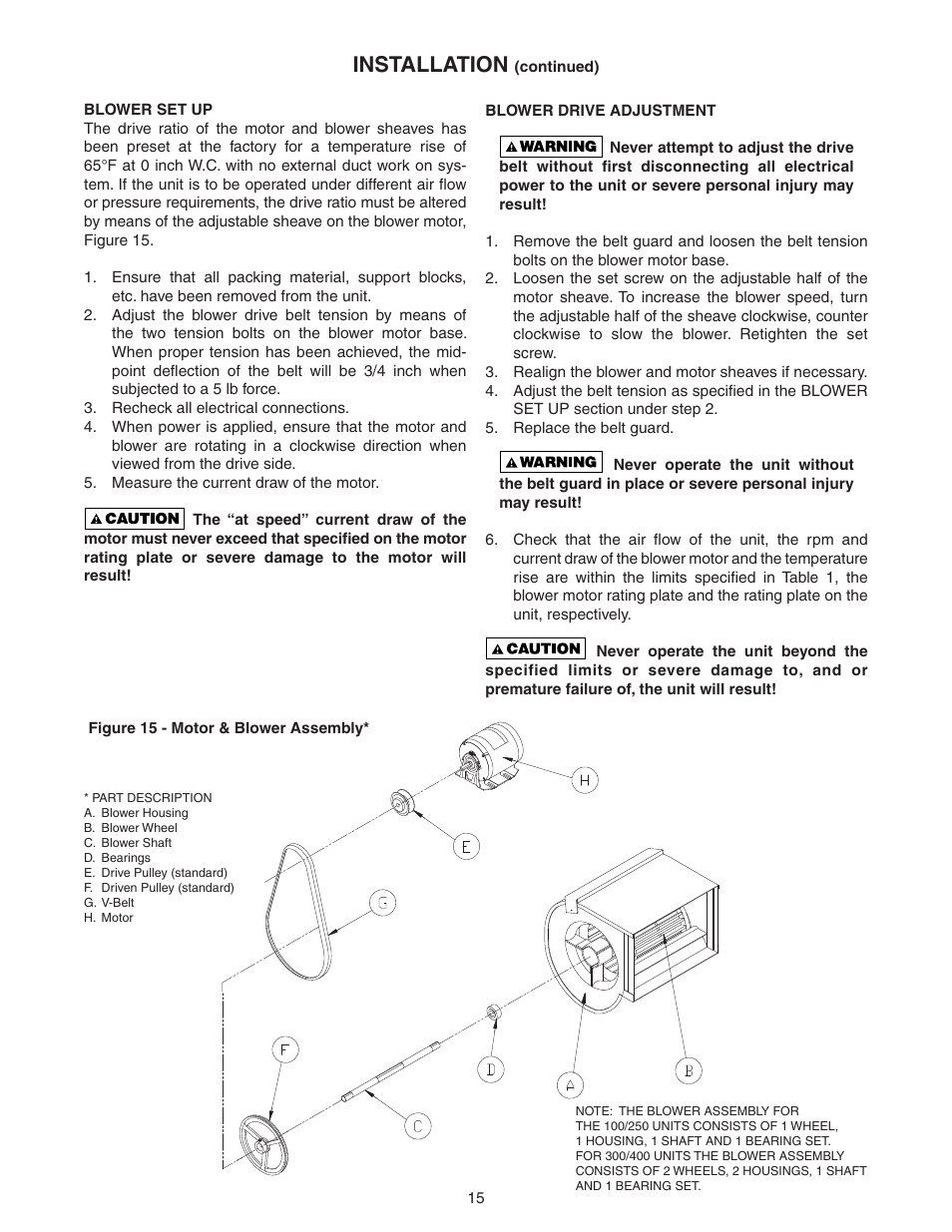 Installation | Sterling QVSB User Manual | Page 15 / 32