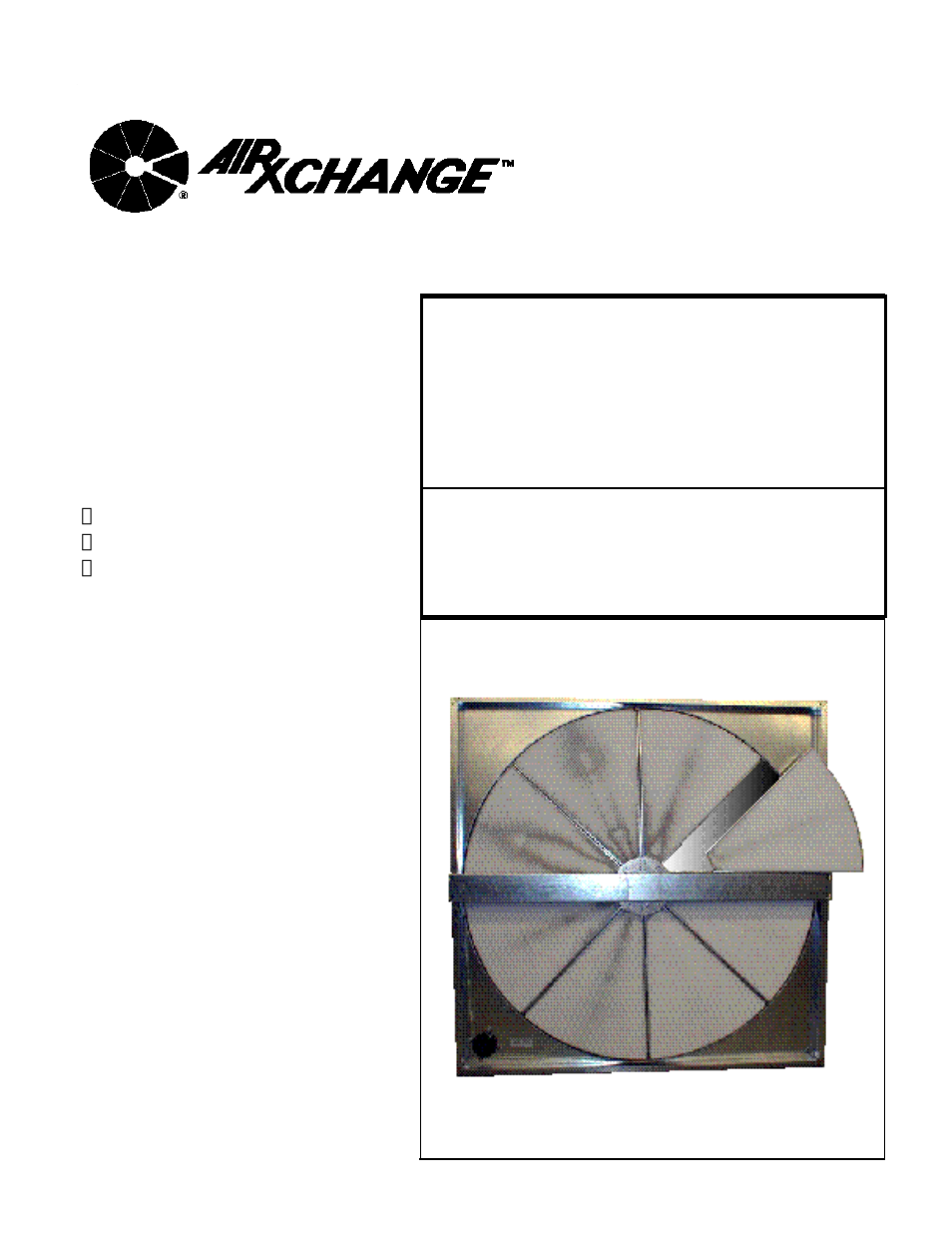 Energy recovery cassette, Series 36 thru series 86, Installation operating & maintenance instructions | Sterling ERMS User Manual | Page 13 / 28