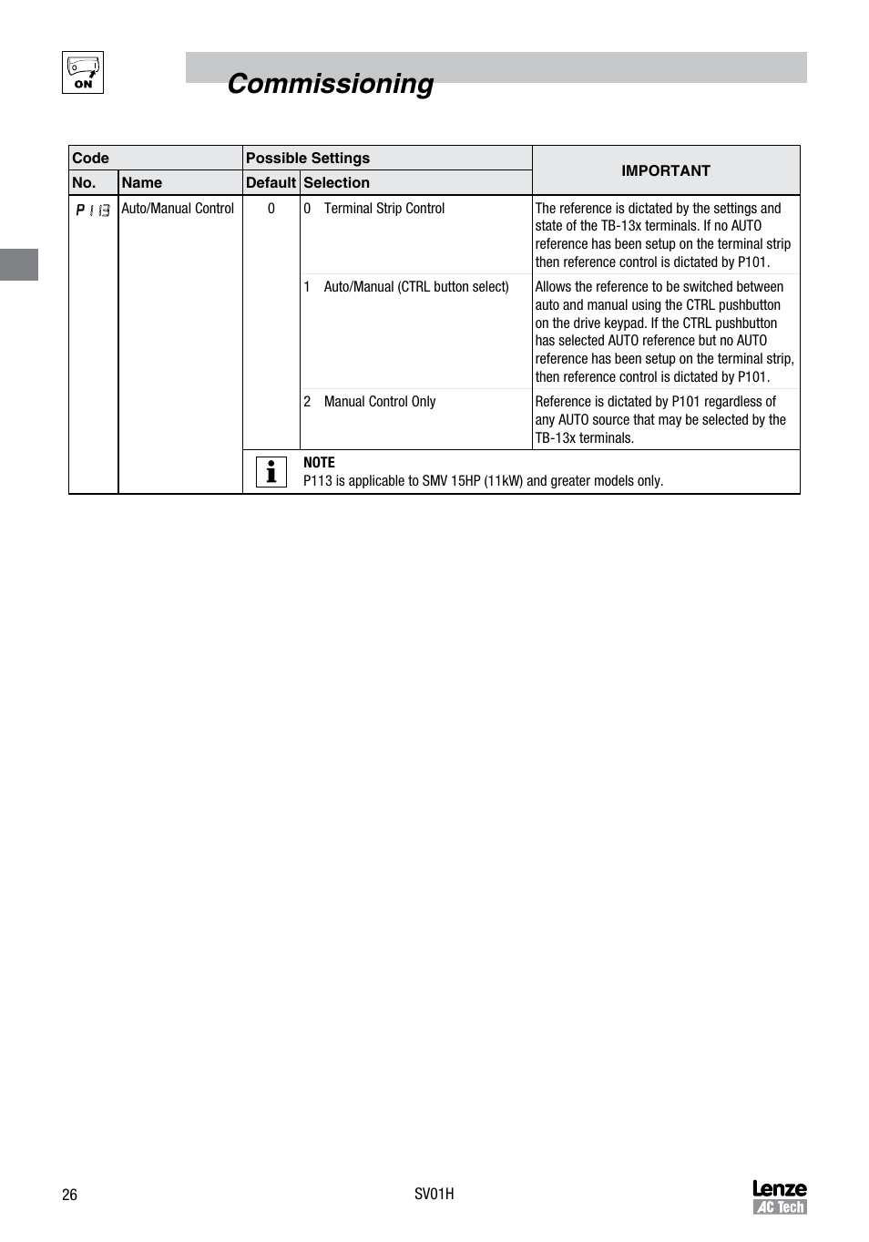 Commissioning | Sterling RT User Manual | Page 27 / 50