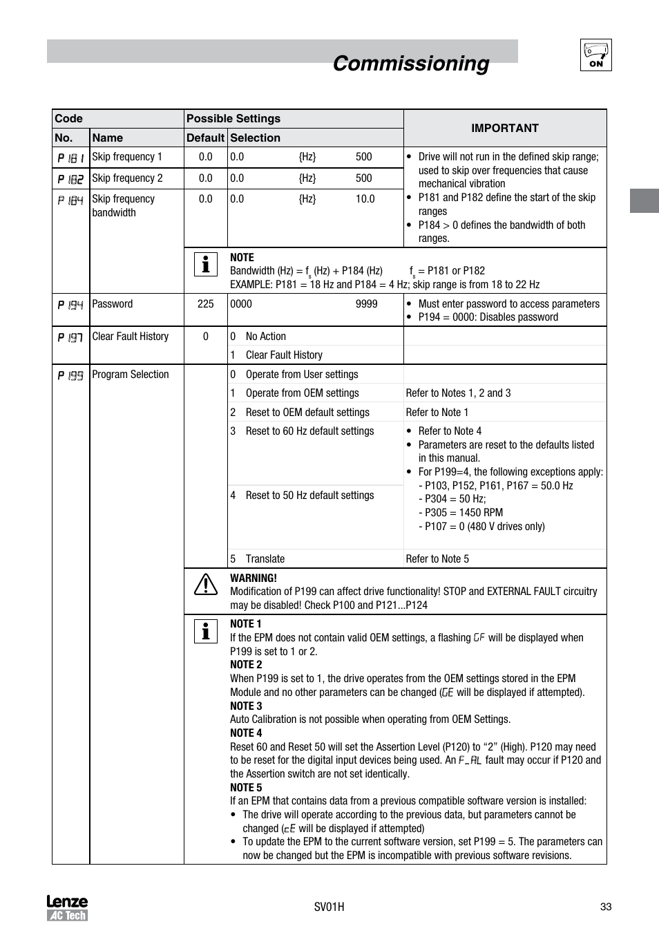 Commissioning | Sterling RT User Manual | Page 34 / 50