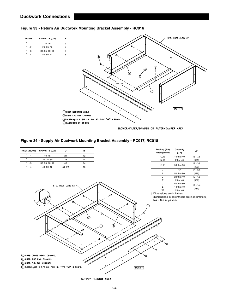 Duckwork connections | Sterling RT User Manual | Page 24 / 24