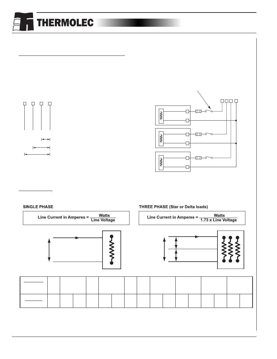 Three easy steps, Line current | Thermolec Application &Technical Notes User Manual | Page 8 / 73