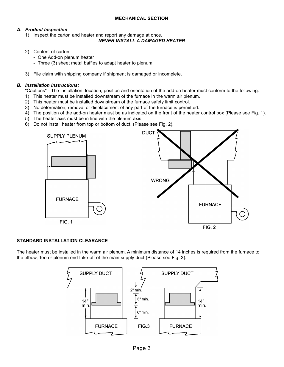 Thermolec Plenum Heater User Manual | Page 4 / 9