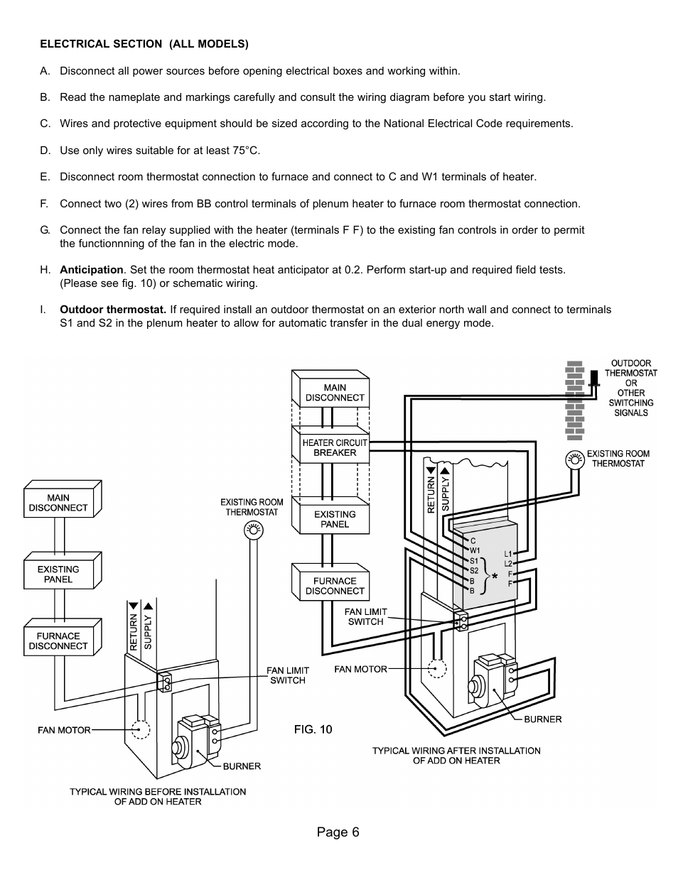 Thermolec Plenum Heater User Manual | Page 7 / 9