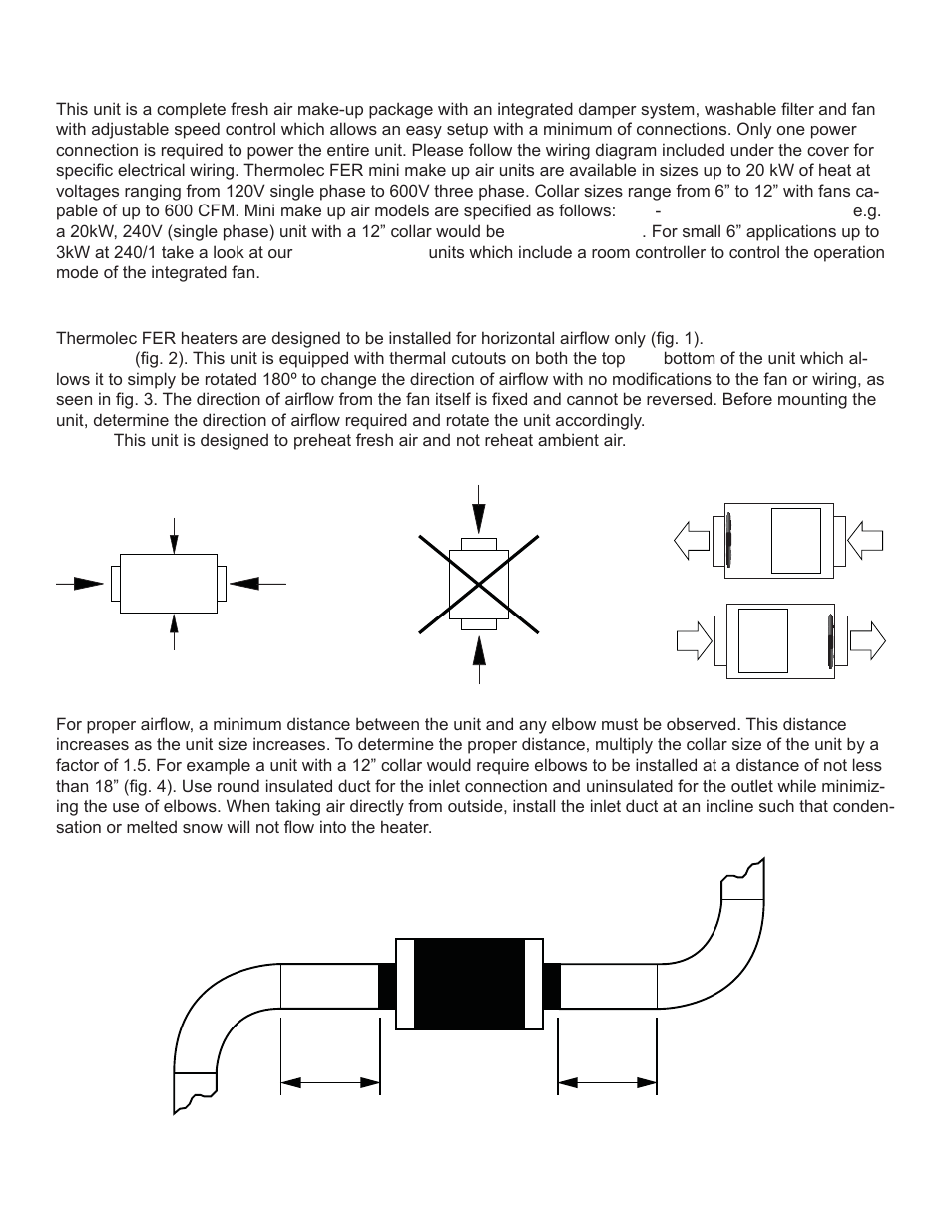 D” x 1.5, Fig. 4 | Thermolec Mini Make Up Air User Manual | Page 2 / 8