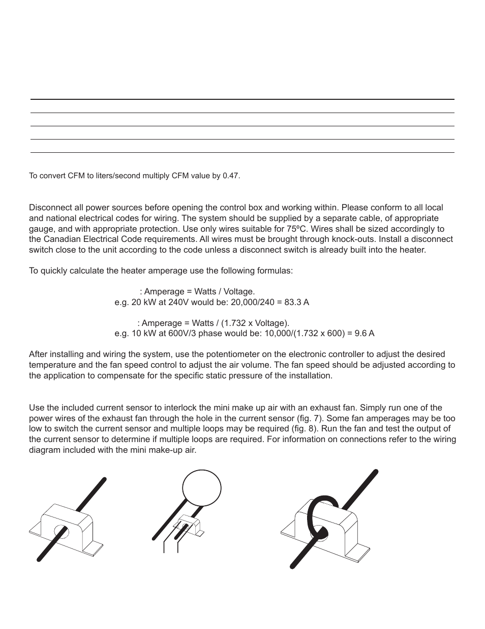 Thermolec Mini Make Up Air User Manual | Page 5 / 8