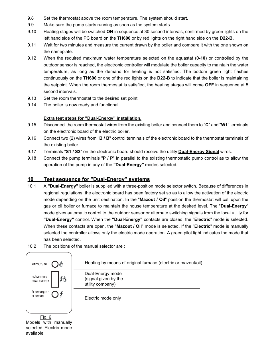 Thermolec Mini Boiler User Manual | Page 9 / 21