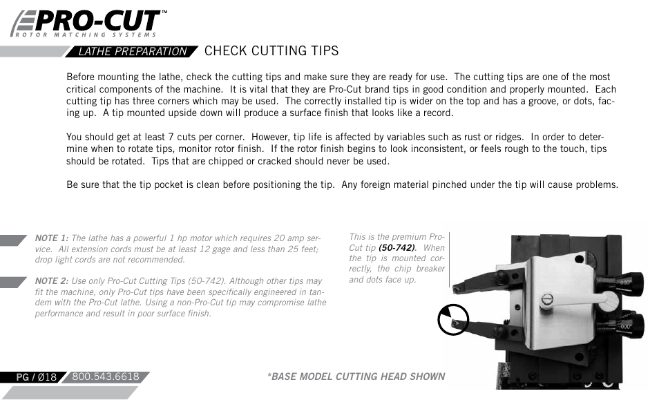 Check cutting tips | Pro-Cut Warthog User Manual | Page 18 / 88