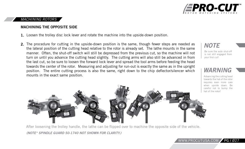 Warning | Pro-Cut Warthog User Manual | Page 27 / 88