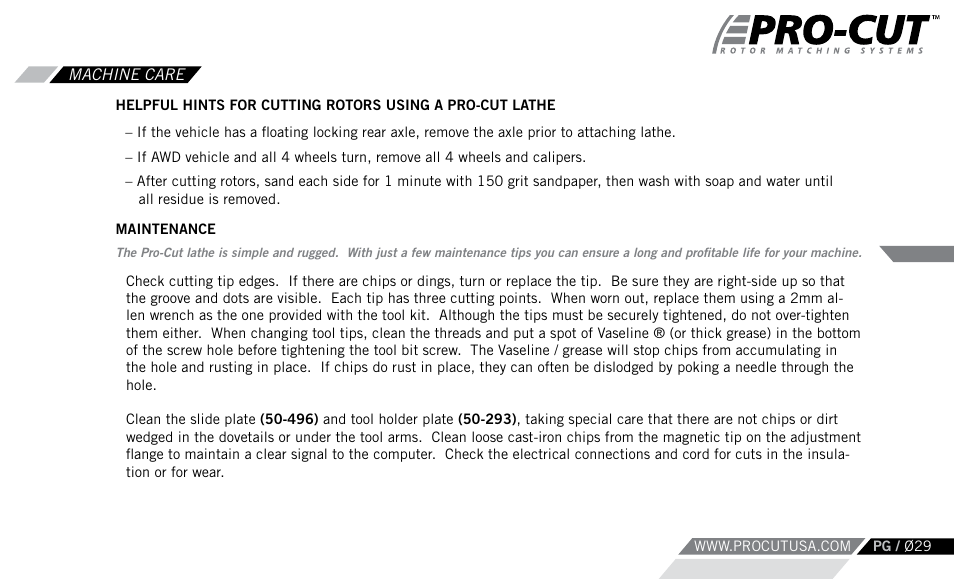 Pro-Cut Warthog User Manual | Page 29 / 88