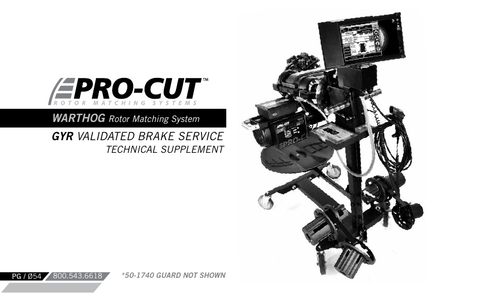 Warthog, Gyr validated brake service | Pro-Cut Warthog User Manual | Page 54 / 88