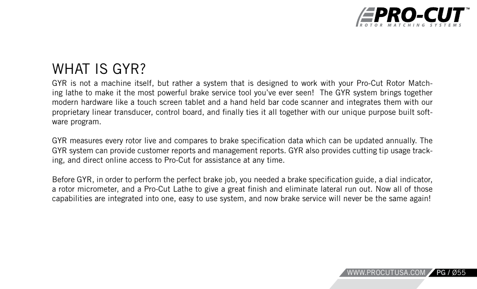 What is gyr | Pro-Cut Warthog User Manual | Page 55 / 88