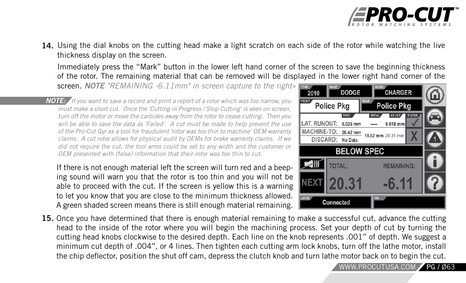 Pro-Cut Warthog User Manual | Page 63 / 88