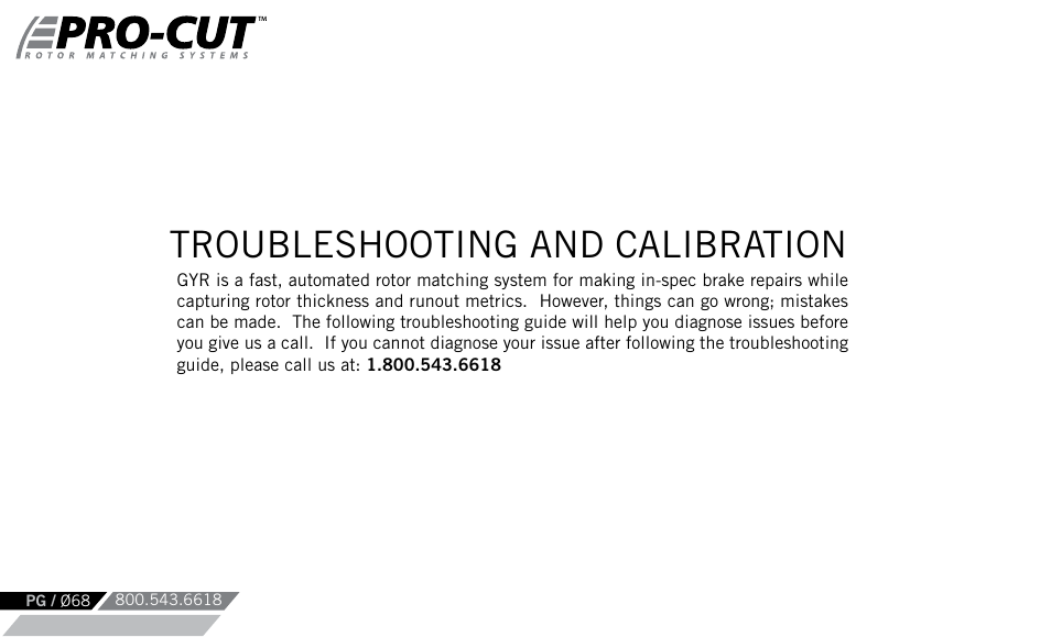 Troubleshooting and calibration | Pro-Cut Warthog User Manual | Page 68 / 88