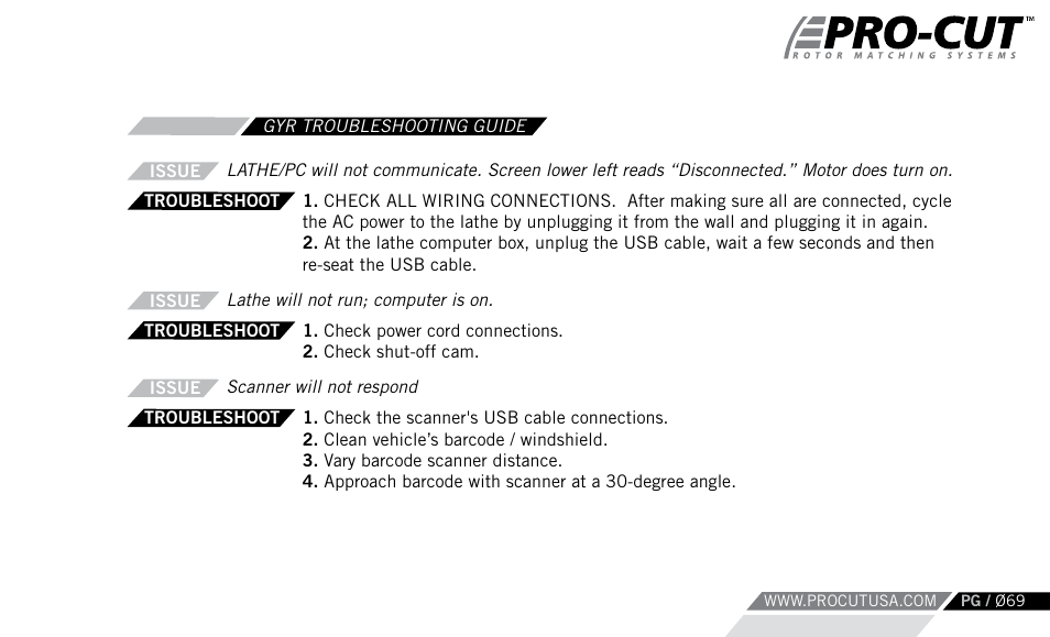 Pro-Cut Warthog User Manual | Page 69 / 88