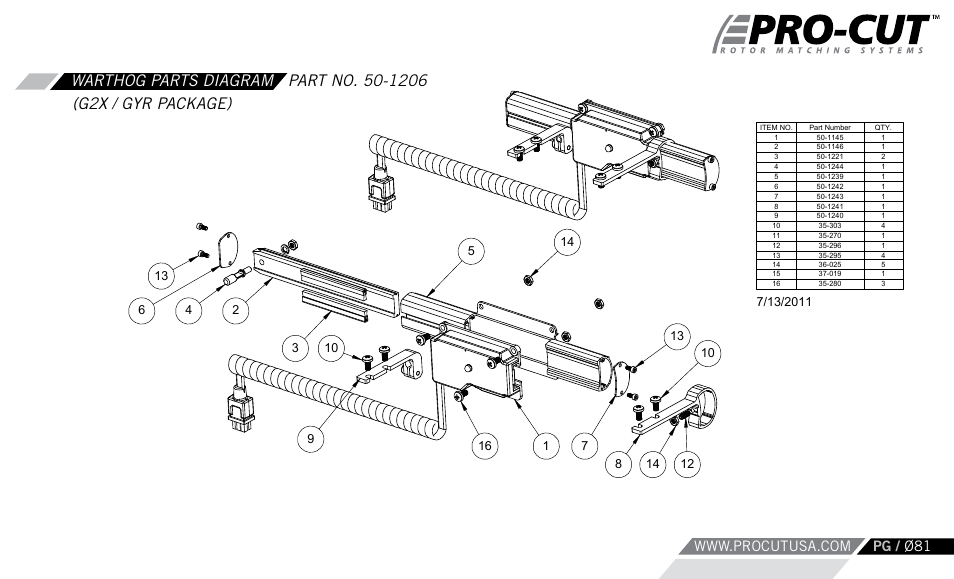 Pro-Cut Warthog User Manual | Page 81 / 88