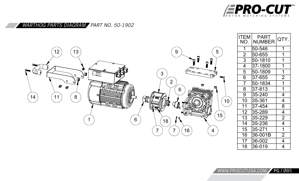 Pro-Cut Warthog User Manual | Page 85 / 88