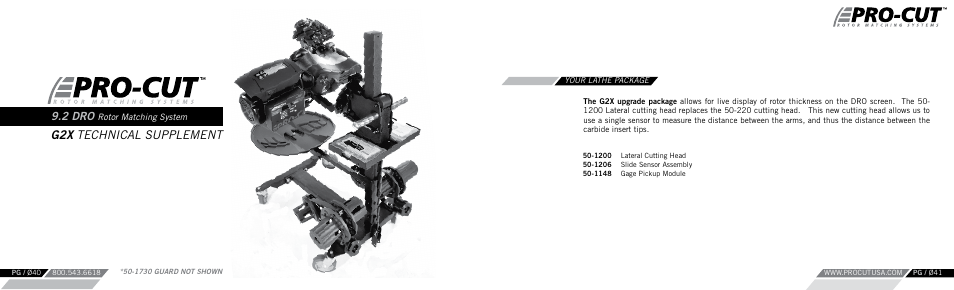 G2x technical supplement, 2 dro | Pro-Cut PFM 9.2 User Manual | Page 21 / 46