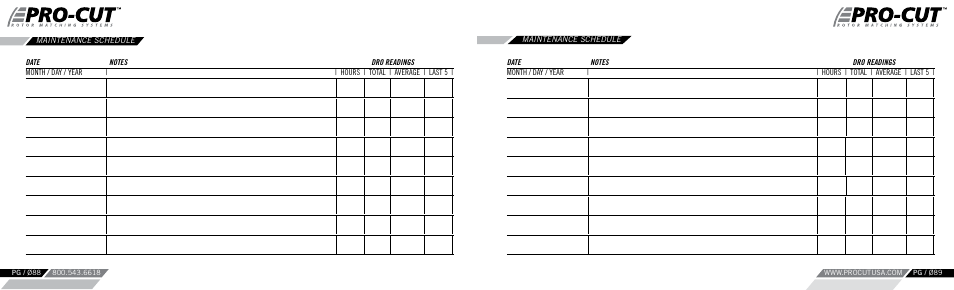 Pro-Cut PFM 9.2 User Manual | Page 45 / 46