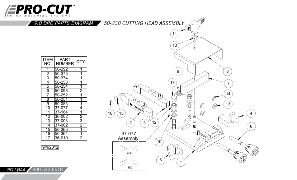 Pro-Cut PFM 9.0 User Manual | Page 44 / 52