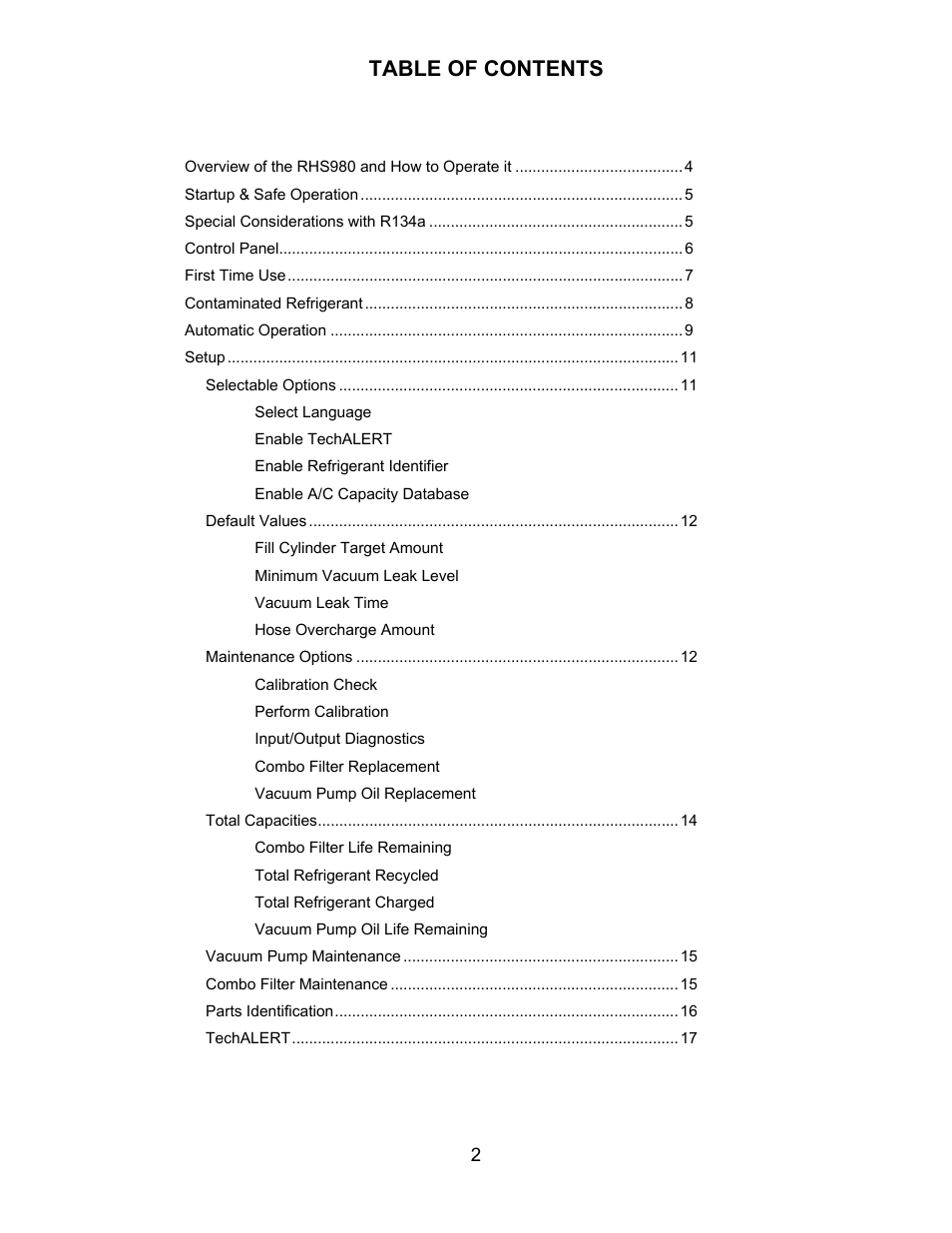 MAHLE RTI RHS980 User Manual | Page 3 / 17