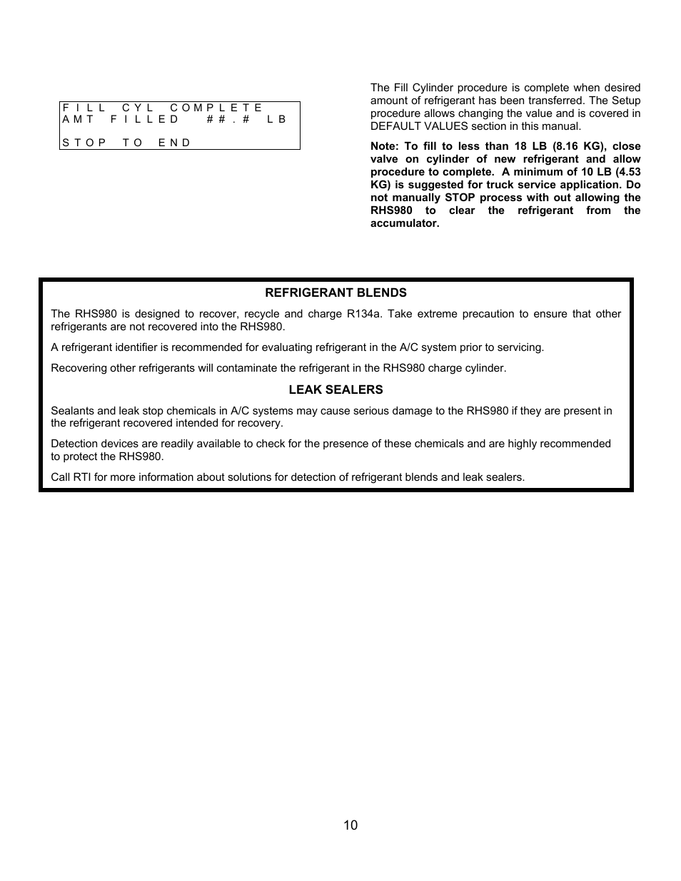 MAHLE RTI RHS980H User Manual | Page 11 / 41