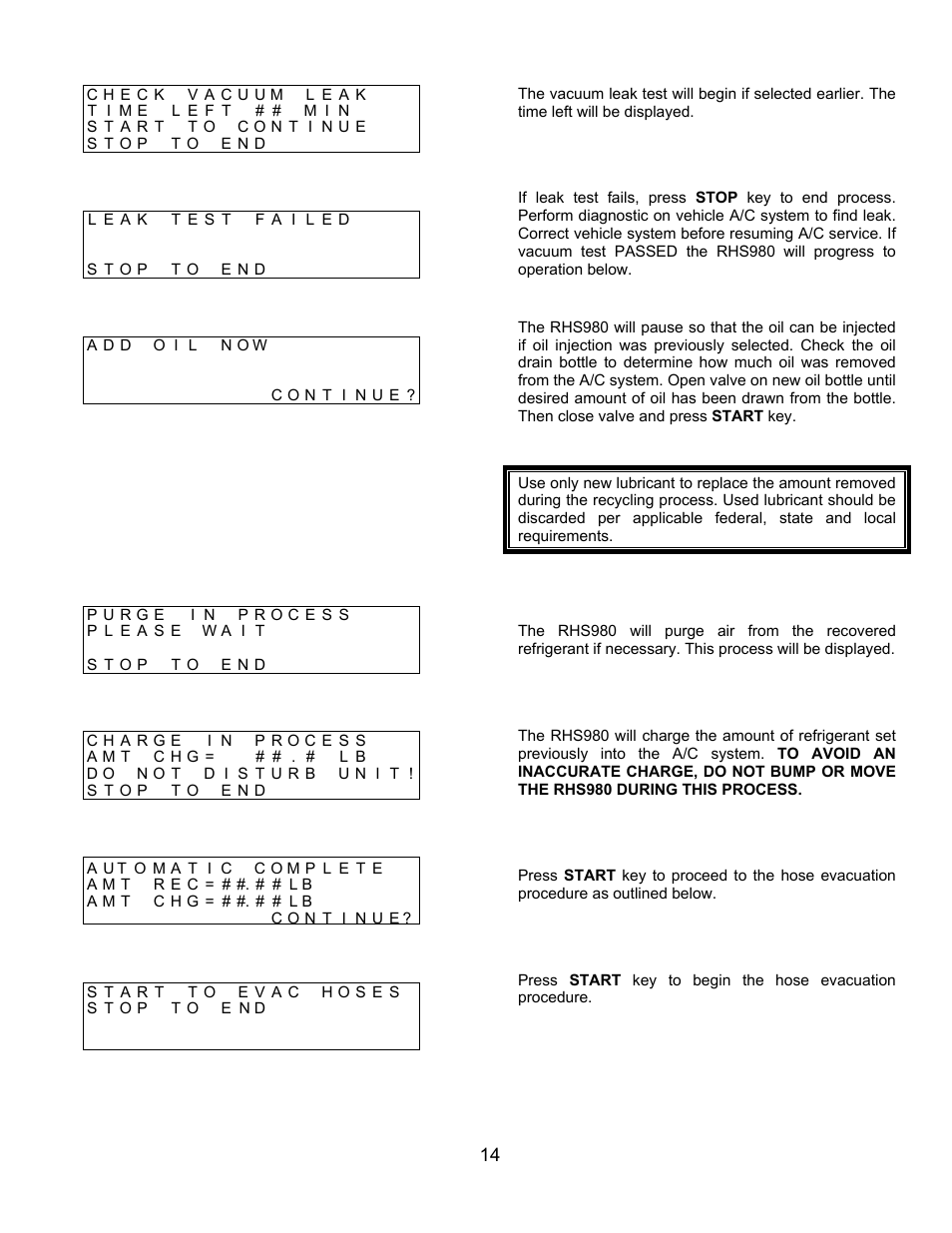 MAHLE RTI RHS980H User Manual | Page 15 / 41