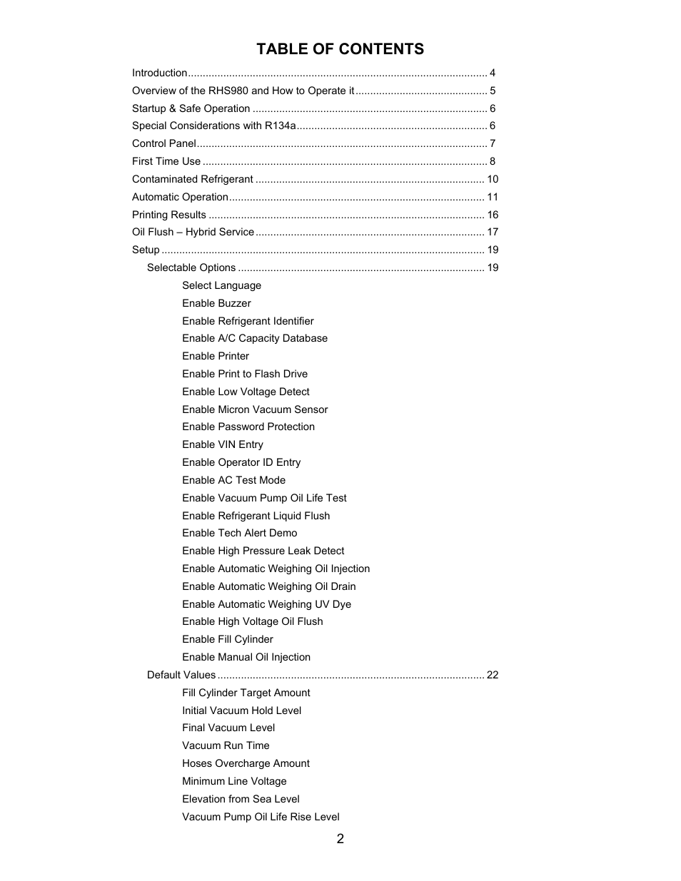 MAHLE RTI RHS980H User Manual | Page 3 / 41