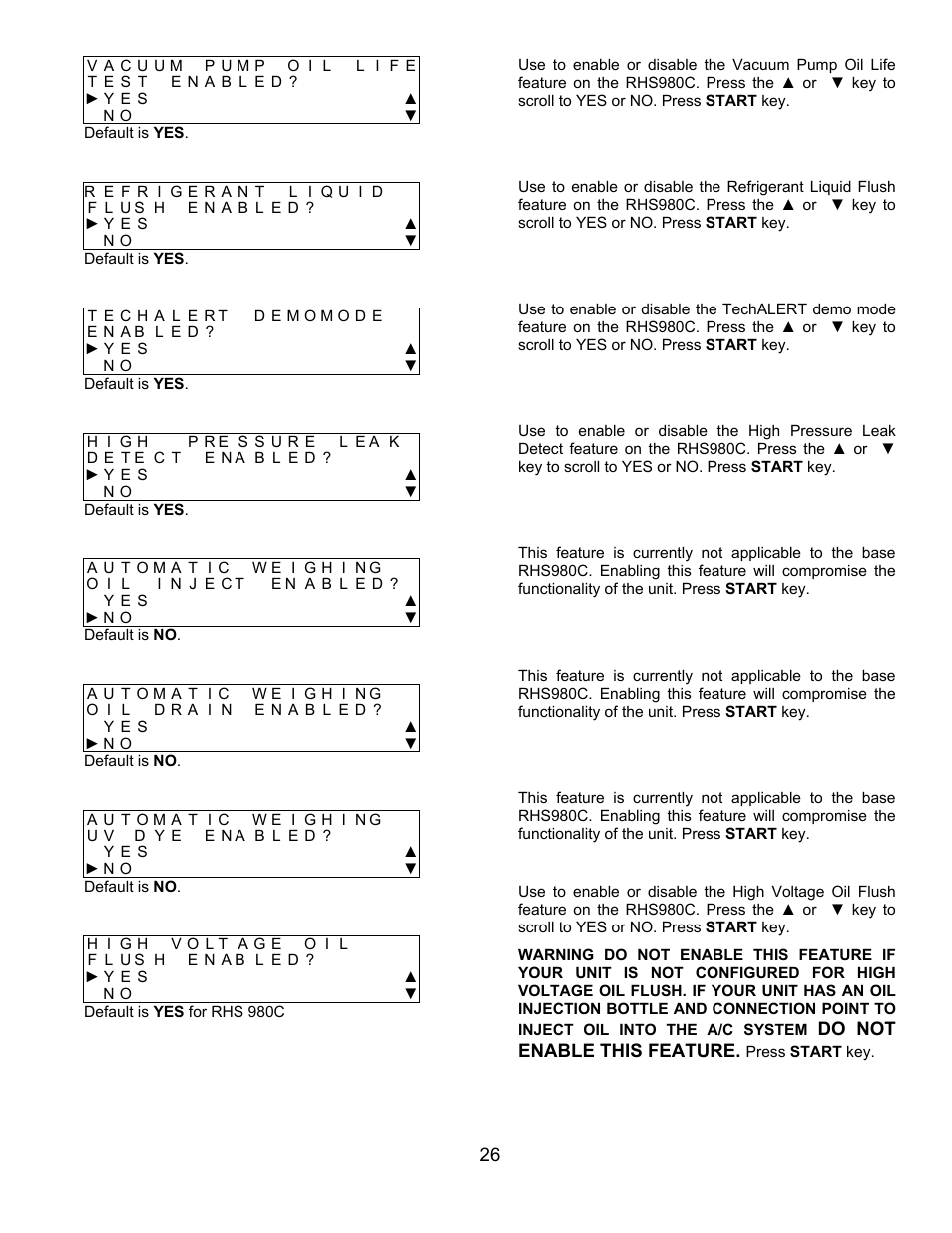 MAHLE RTI RHS980C User Manual | Page 27 / 45