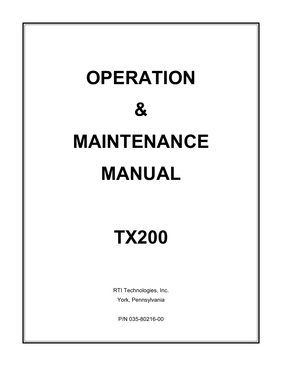MAHLE RTI TX200 User Manual | 15 pages
