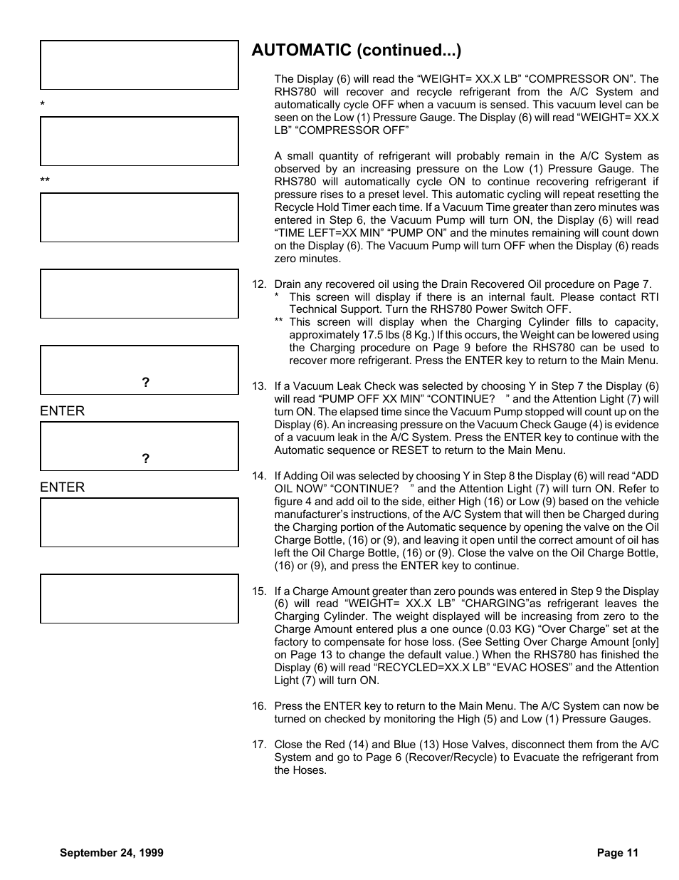 MAHLE RTI RHS780 User Manual | Page 12 / 15