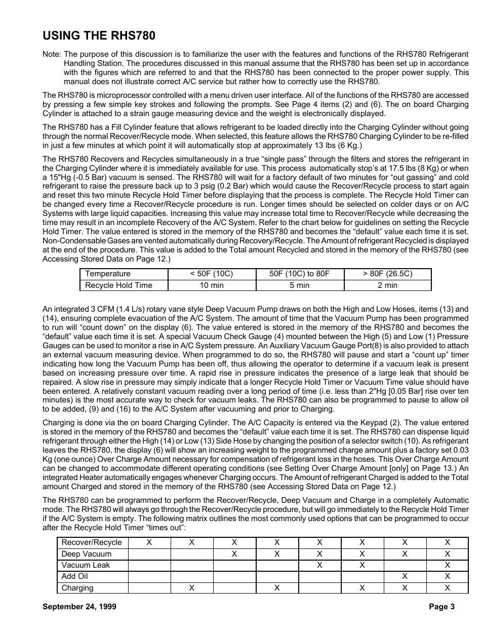 Using the rhs780 | MAHLE RTI RHS780 User Manual | Page 4 / 15