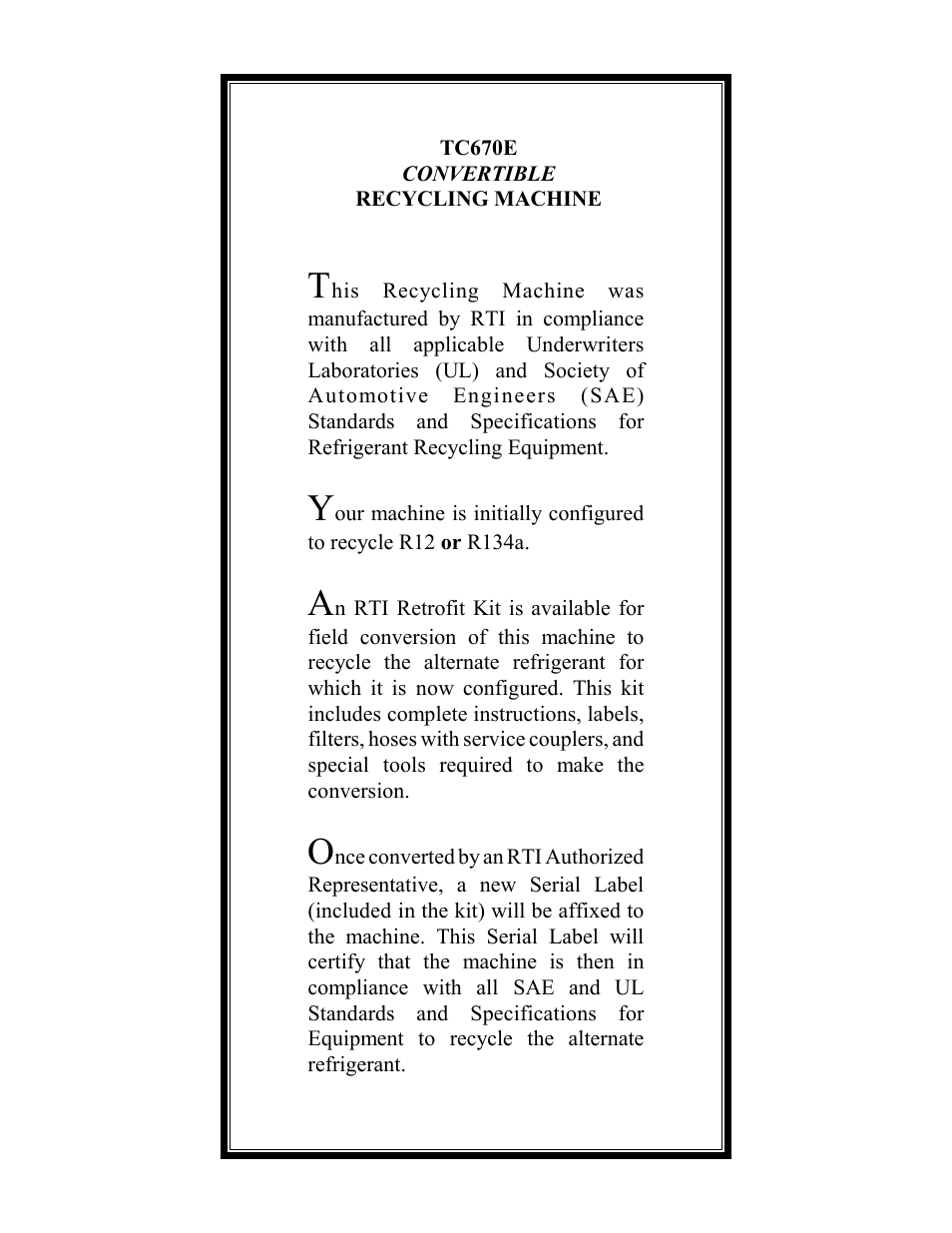 MAHLE RTI TC670E User Manual | Page 2 / 20