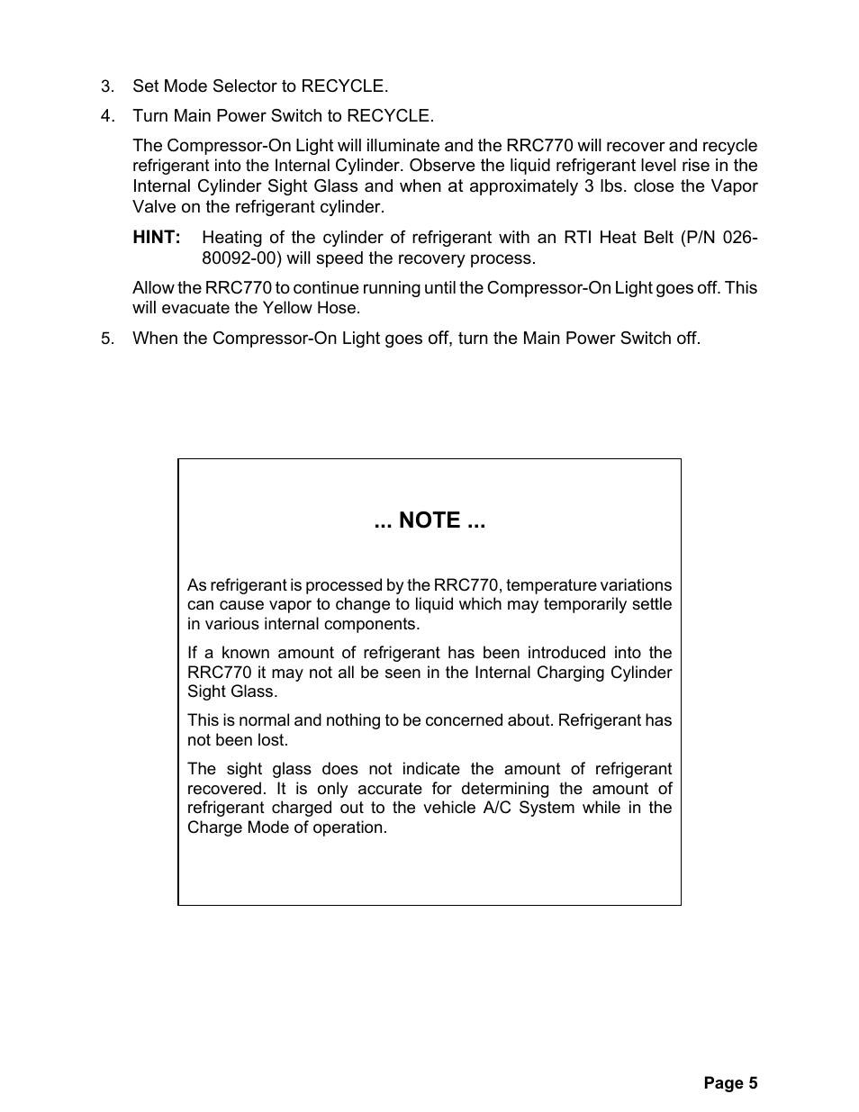 MAHLE RTI RRC770A User Manual | Page 8 / 21