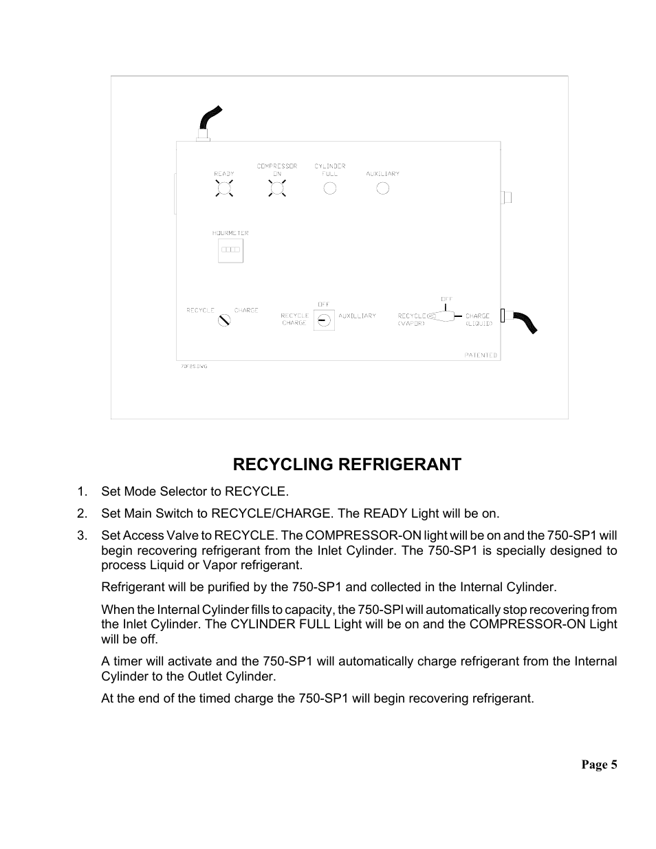Recycling refrigerant | MAHLE RTI RRC750-SP1 User Manual | Page 6 / 12