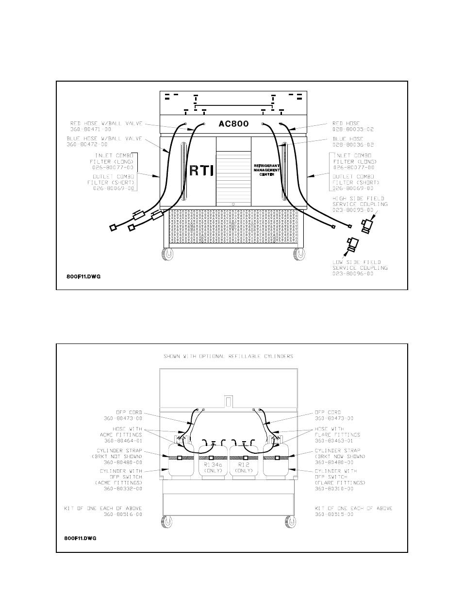 Accessory parts list | MAHLE RTI AC800 User Manual | Page 18 / 20