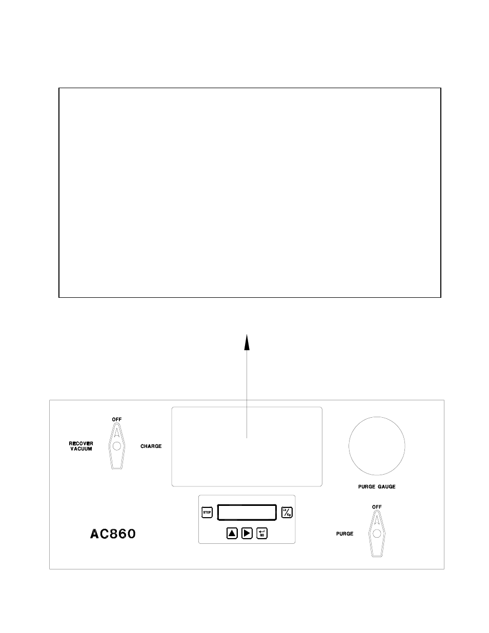 Control panel | MAHLE RTI Matco AC860 User Manual | Page 5 / 13