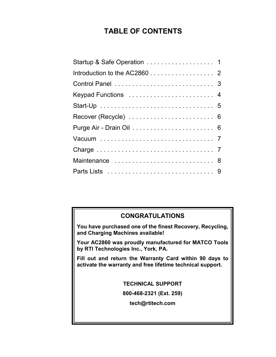 MAHLE RTI Matco AC2860 User Manual | Page 2 / 12