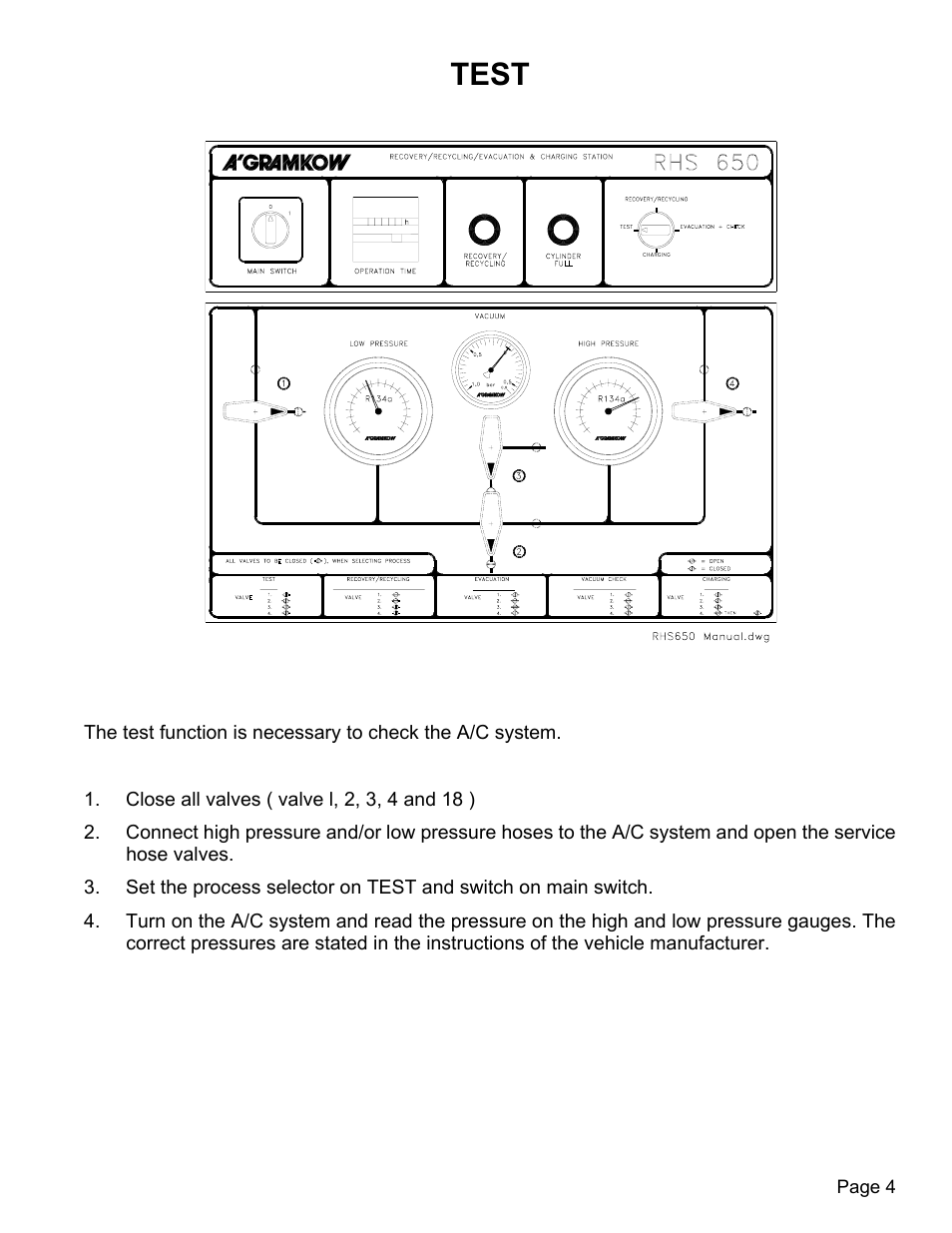 Test | MAHLE RTI RHS650 User Manual | Page 5 / 13