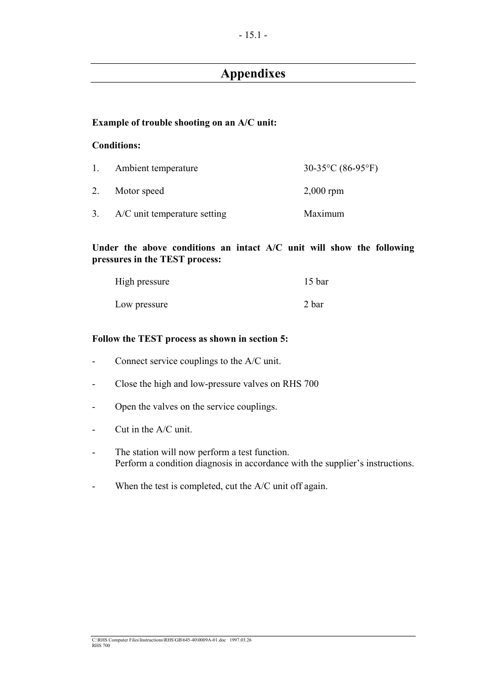 Appendixes | MAHLE RTI RHS700 User Manual | Page 29 / 34