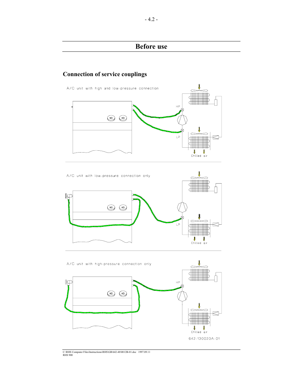 Before use | MAHLE RTI RHS900 User Manual | Page 11 / 50