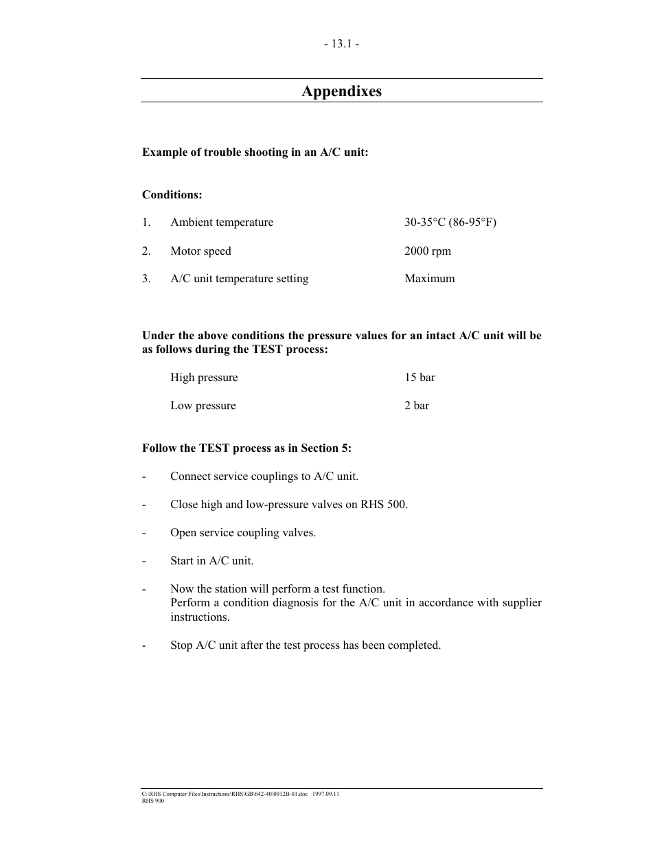 Appendixes | MAHLE RTI RHS900 User Manual | Page 45 / 50