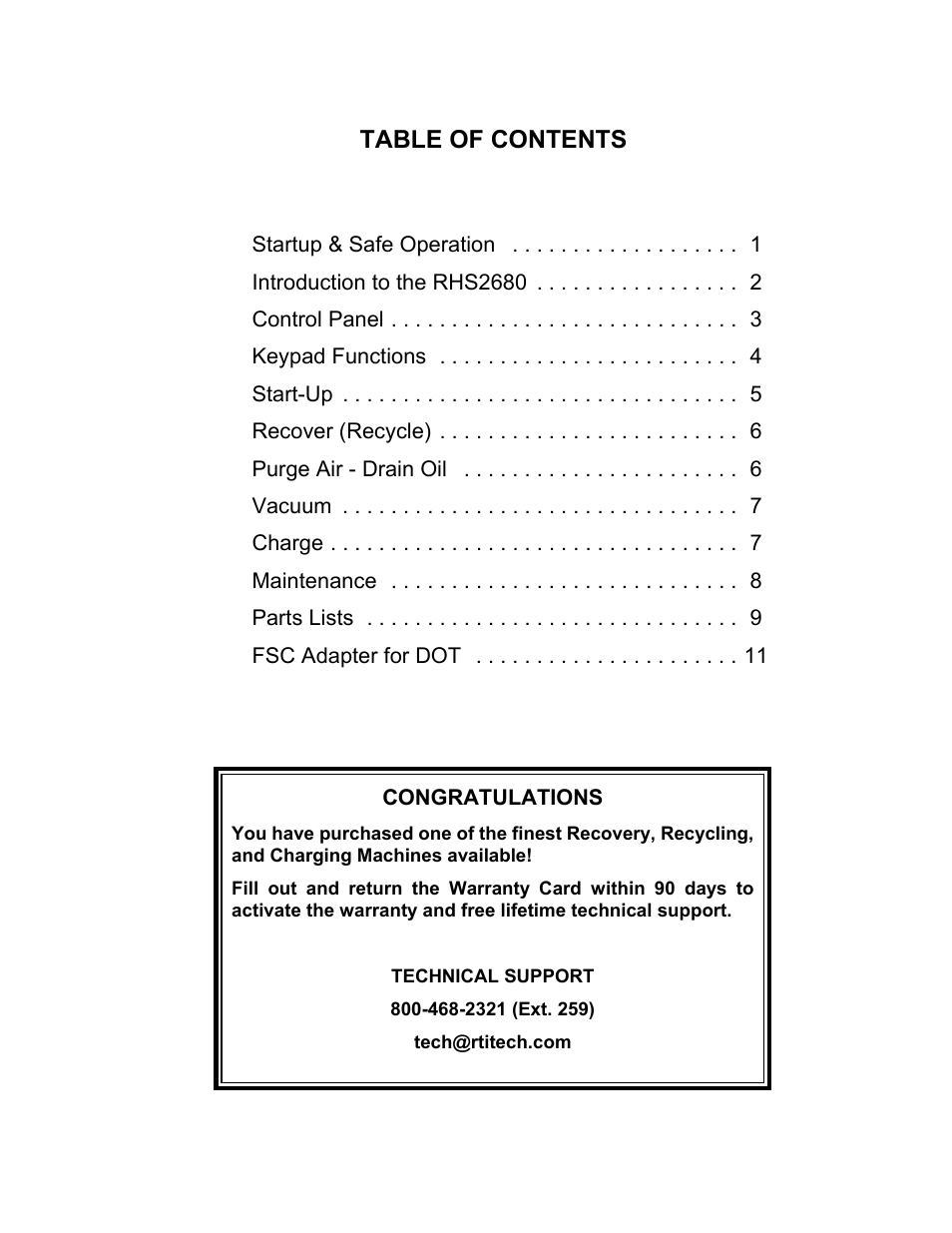 MAHLE RTI RHS2680 User Manual | Page 2 / 13