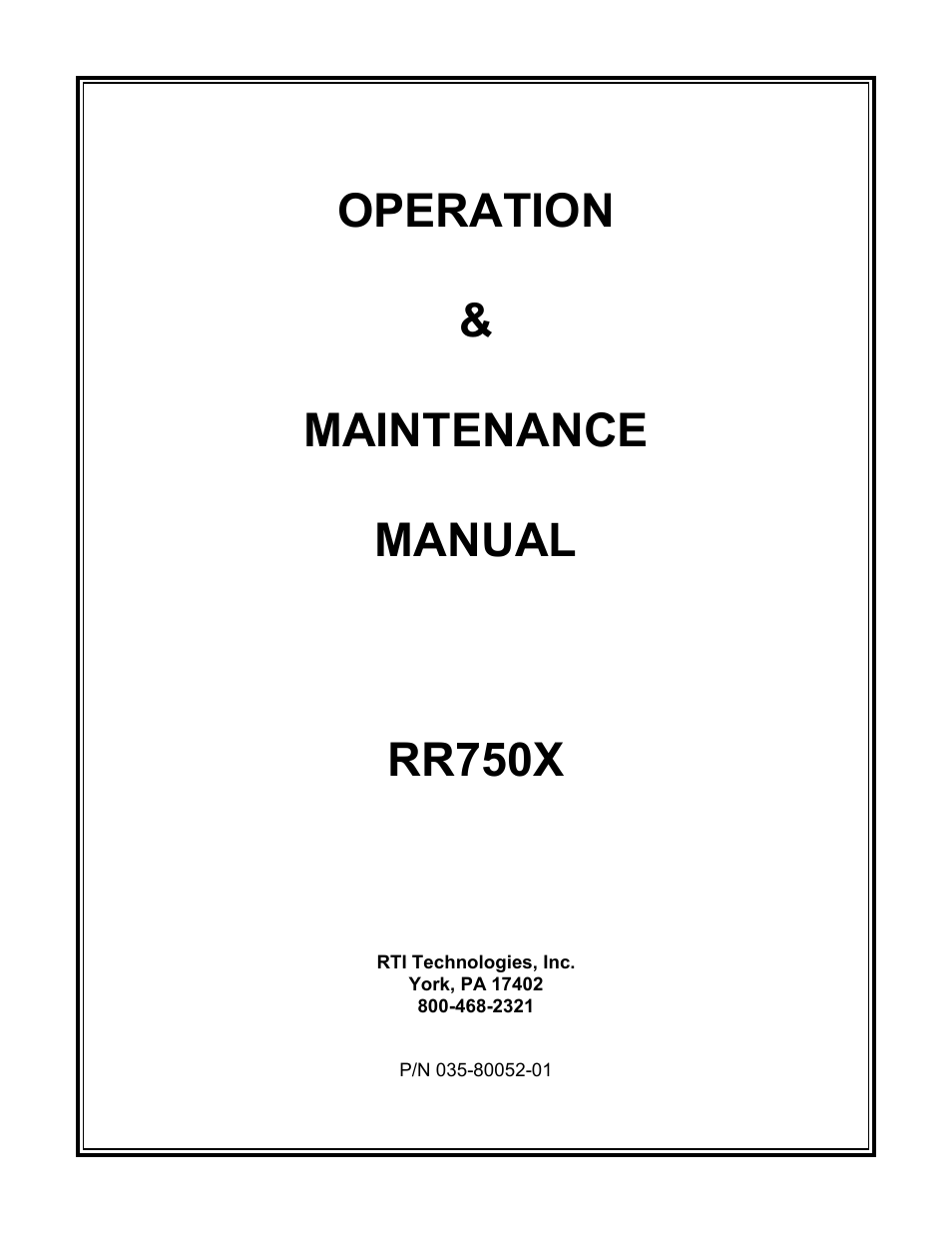 MAHLE RTI RRC750X User Manual | 18 pages