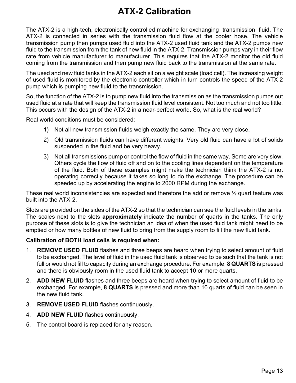 Atx-2 calibration | MAHLE RTI ATX-2PS User Manual | Page 14 / 18