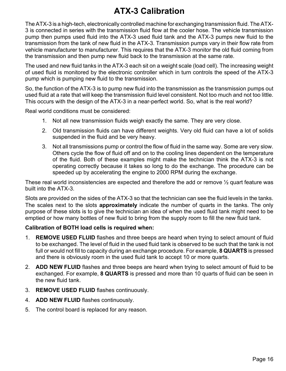 Atx-3 calibration | MAHLE RTI ATX-3 User Manual | Page 17 / 22