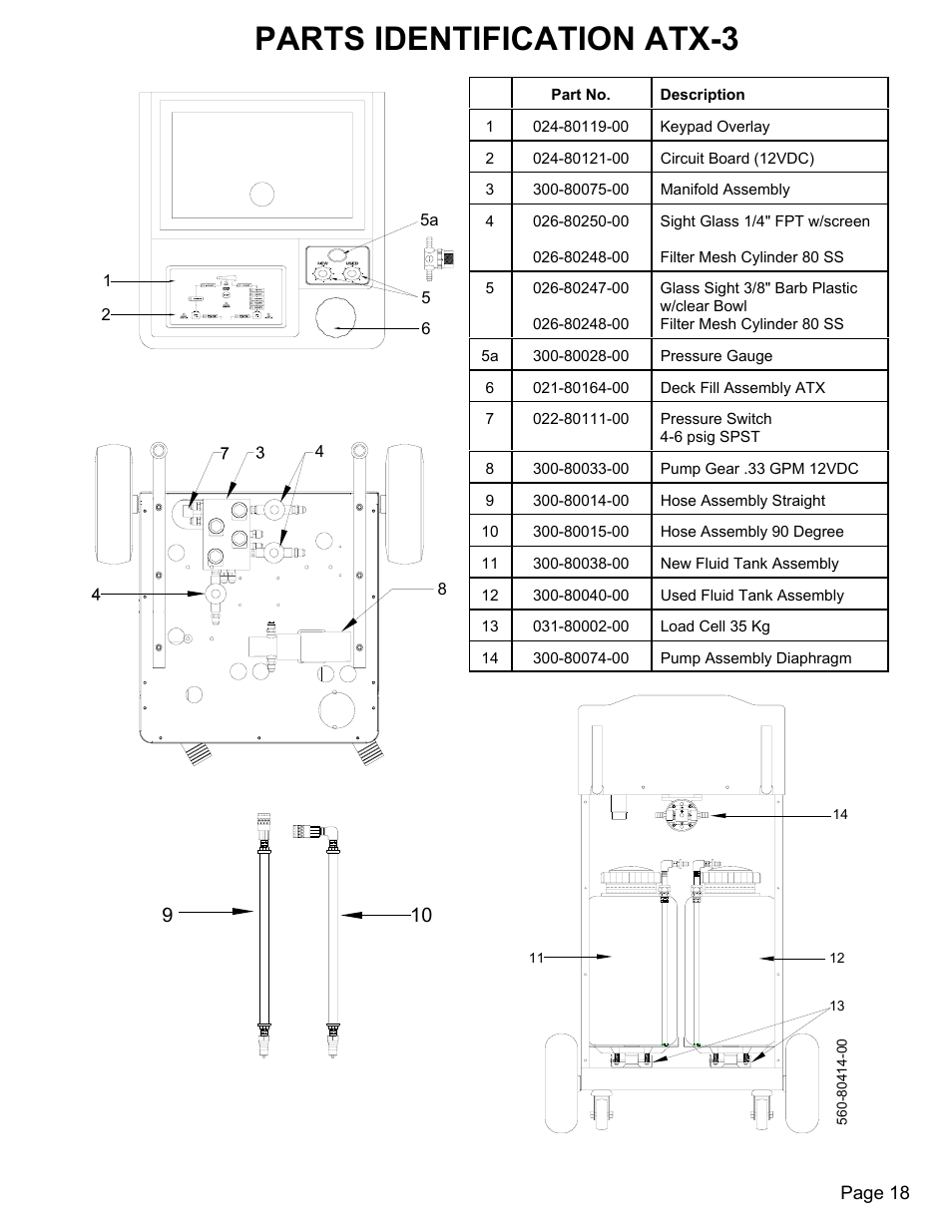 Parts identification atx-3 | MAHLE RTI ATX-3 User Manual | Page 19 / 22
